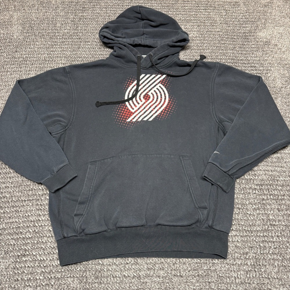 Nike‎ Mens Portland Trail Blazers NBA Hoodie Small Black Athletic Pullover